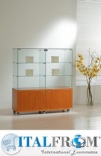 Affichage Vitrine Armoire avec le Cabinet et Verrouillage H130x117x40cm Italfrom