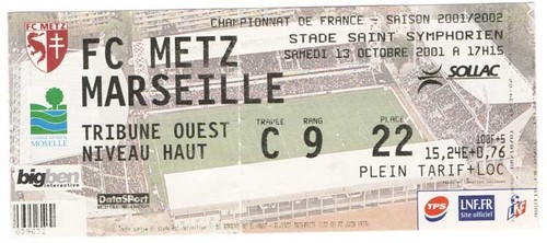 Billet place om olympique - ,