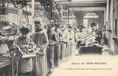 Cpa usines dion bouton - 92,