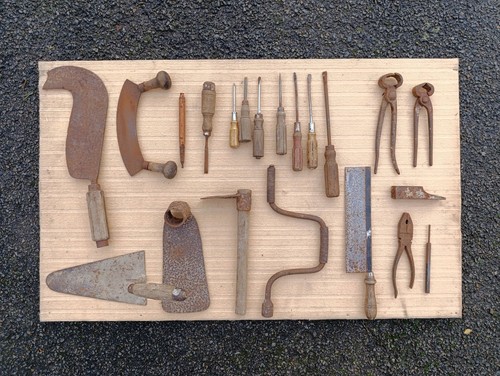 Lot ancien outils métier - ancien,