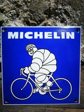 Plaque émaillée MICHELIN  no Hutchinson Pirelli Dunlop Enamel Sign