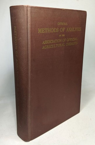 Official method analysis - method,