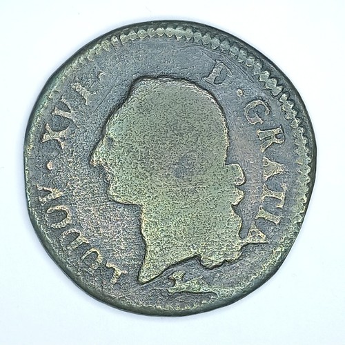Pièce sol 1791 louis - 1791, xvi