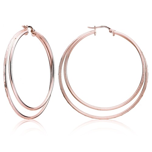 Rose flash argent - argent, coupe