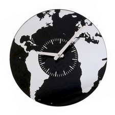 Horloge design mappemonde