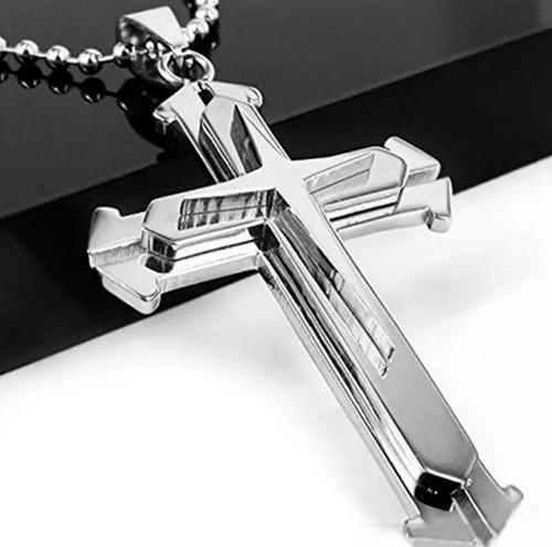 Collier croix chaîne pour