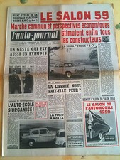 L'AUTO-JOURNAL n°230 du 09/1959; Le Salon 59/ Simca étoile 6 cv/ Ford Anglia
