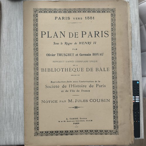 Ancien plan guide paris - guide,