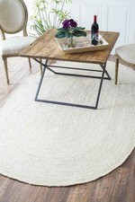 Tapis ovale en jute zone