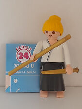 Playmobil série 24 femme kung fu sport  city life summer fun maison école
