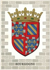 Carte postale /Armoirie de Bourgogne-Blason-R.Louis