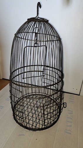 Cage oiseaux fer - oiseaux, en