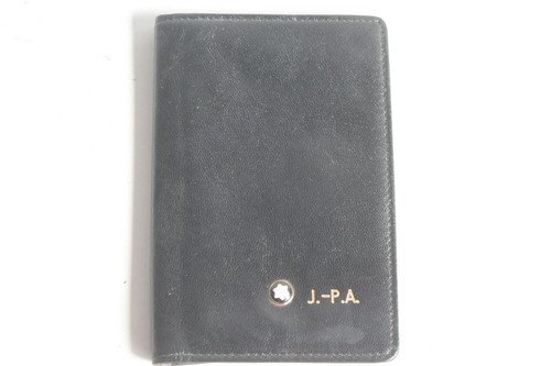 Montblanc porte cartes cuir - porte,