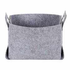 Panier de Rangement "Feutre Pliable" 25cm Gris