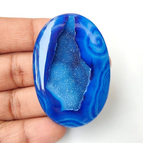 Agate onyx bleue - agate,