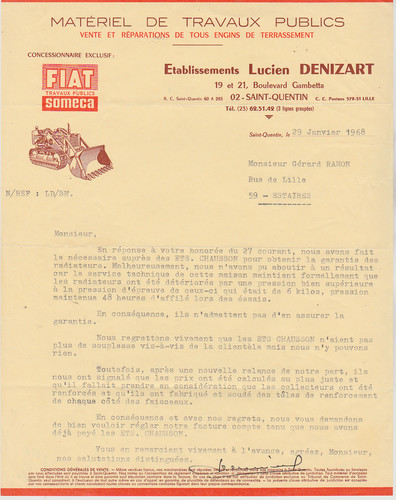 1968 courrier denizart - 1968,