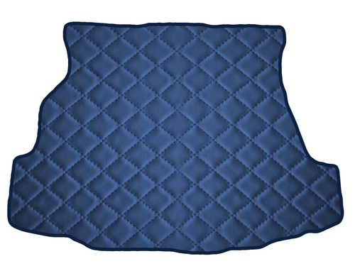 Matelassé cuir éco bleu - cuir,