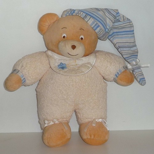 Doudou ours ajena bonnet - doudou,