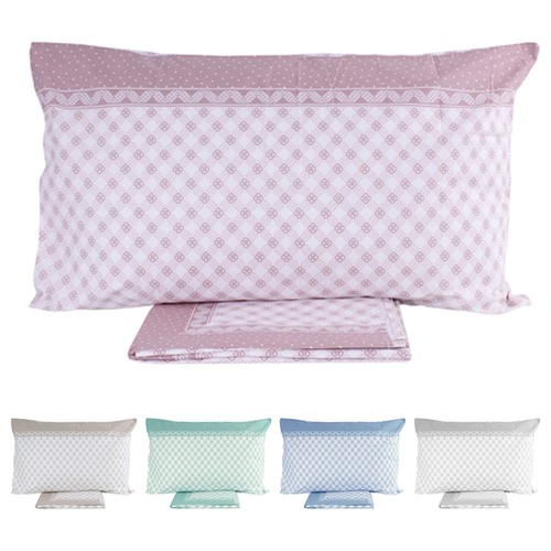 Set draps coton lit carré - 1,