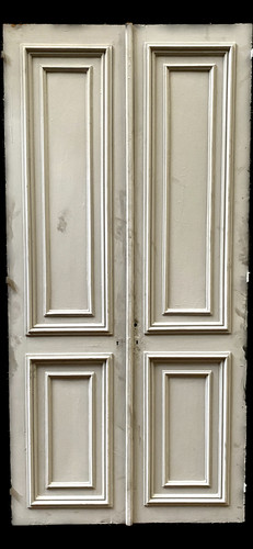 Paire portes simple faces - simple,