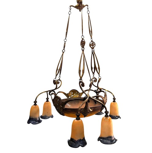 Grand lustre bronze - en, et