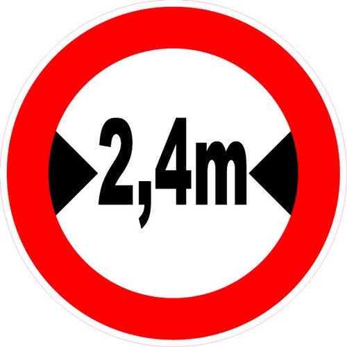 Largeur passage maximum - ,