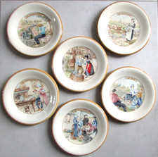 Ensemble de 6 assiettes à fromage Primula Made in Italy Décorées à la main