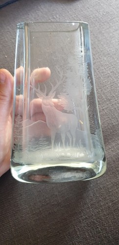 Vase cristal ancien cisele - vase, en