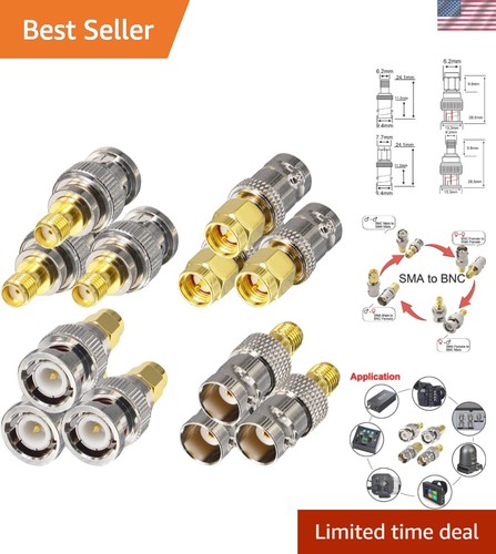 Gold plated sma bnc coaxial - sma, to