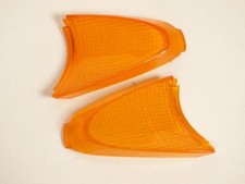 Paire de cabochon de clignotant orange pour scooter Peugeot 50 Zenith Neuf