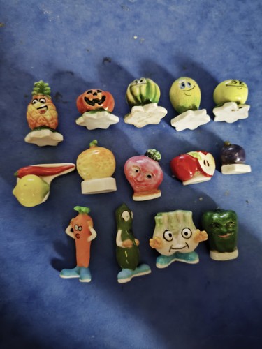 Lot fèves thème fruits - fèves, et
