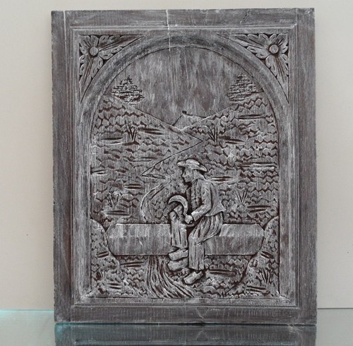 Ancien panneau plaque fronton - panneau,