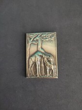 Scènes de la vie sauvage de Thénot René 1940, Famille de girafes (ref 1)