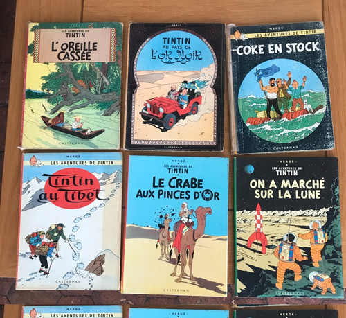 Lot tintin anciens - bd,
