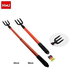X Fourche À 3 Dents Avec Manche Télescopique Outil De Jardinage