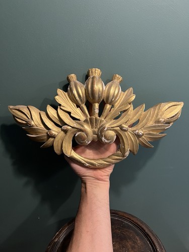 Elément décoratif bois - bois, doré