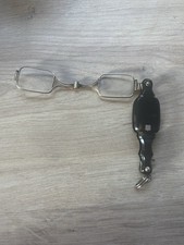 lorgnons 19eme Face À Mains Or 