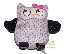 Doudou Chouette Hibou mauve