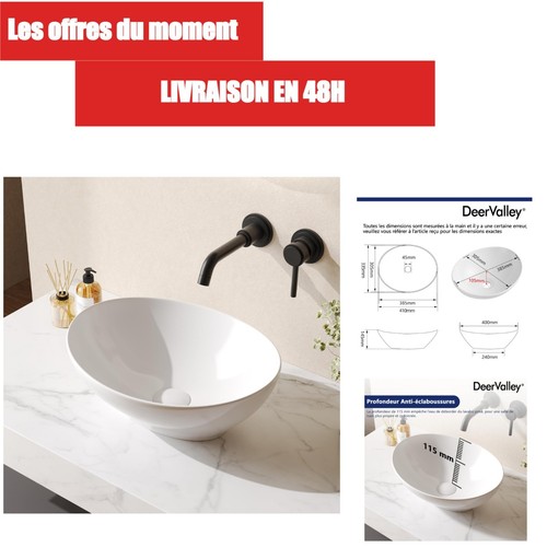 Deervalley lavabo ovale - lavabo,