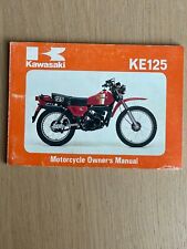 MANUEL D'ENTRETIEN KAWASAKI  KE125-A8 EN ANGLAIS   Réf: 99922-1104-02 