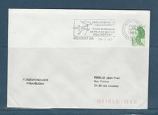 FRd enveloppe avion base aérienne 721 Gemot école technique  17 Rochefort 1987