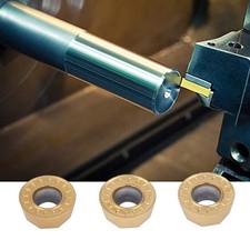 10Pcs Carbide Turning Inserts CNC Milling Machine Indexable For Metal Processing