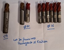 Lot Fraise HSS, Diamètre de