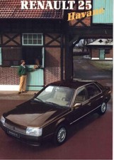 Catalogue brochure Renault 25 Havane 1987 Suisse en allemand deutsch