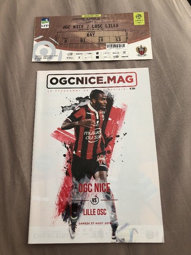 Ticket programme nice lille - +,