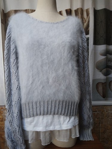Superbe pull angora gris - superbe,