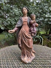 Statue ancienne Vierge à