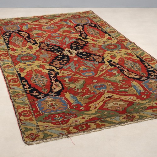 Tapis herat ancien laine noeud - laine,