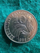 10 Francs Jimenez 1986, Bretagne touchant le listel Etat rare SUP62