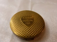  poudrier ancien en laiton LA DORINE ,DORIN PARIS    (ch2) ----